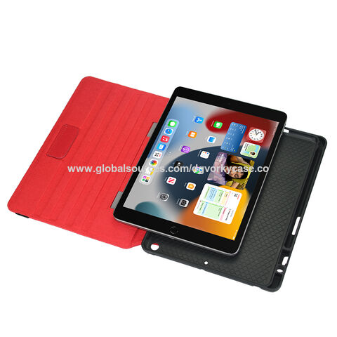جراب تابلت ببطانة من الألياف الدقيقة، دوران 360 درجة وحزام يد لأجهزة iPad الجيل العاشر/M2/M4 - بيع بالجملة