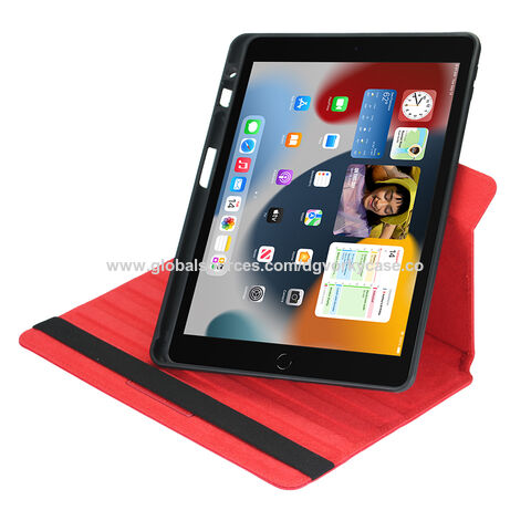 جراب تابلت ببطانة من الألياف الدقيقة، دوران 360 درجة وحزام يد لأجهزة iPad الجيل العاشر/M2/M4 - بيع بالجملة