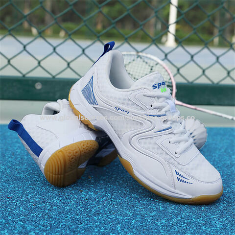 Chaussures de badminton printemps et automne pour hommes et femmes, chaussures de tennis respirantes, chaussures de compétition de tennis de table, chaussures de sport d'entraînement