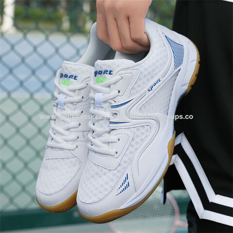 Chaussures de badminton printemps et automne pour hommes et femmes, chaussures de tennis respirantes, chaussures de compétition de tennis de table, chaussures de sport d'entraînement