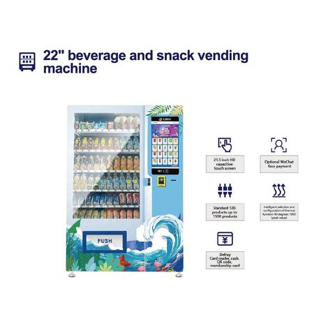 Distributeur automatique de collations et de boissons, distributeur automatique de cigarettes commercial, distributeur automatique en libre-service sans personnel