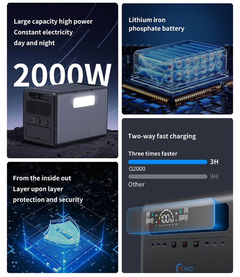 Wholesale Mobile Backup Battery Home 2000w Solar Generator Outdoor ...