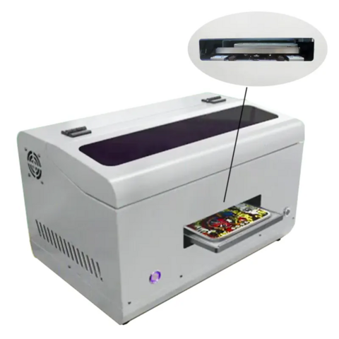 Mini imprimante UV relief 3D multifonctionnelle A5 pour impression personnalisée de montres intelligentes, clés USB, coques et films arrière - Imprimante 3D