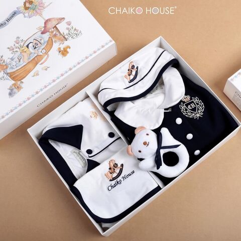 Ensemble Cadeau 5 Pièces 100% Coton pour Nouveau-né/Bébé Fabriqué au Vietnam - Vêtements/Ensembles de Vêtements pour Bébés - Ensemble Fille Nouveau-né