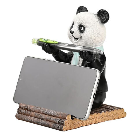 BSCI Fabrik Harz Niedliche Tier Mini Stifthalter Schreibtisch Dekoration und Geschenk