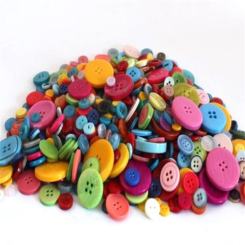 Gemischte farbige Harzknöpfe, DIY Handarbeit, Aufkleber-Knopfblumen, Materialpaket Knöpfe, Lagerware Großhandel