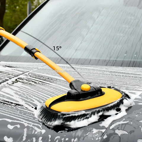 Escova de Limpeza de Carros Nova por Atacado, Escova de Lavagem de Carros Telescópica com Cabo Longo, Mopa de Limpeza de Chenille, Vassoura Automotiva