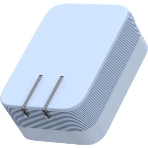 Nuevo Cargador de Pared Mini GaN Creativo de 65W con 2 Puertos USB C y Cable Retráctil