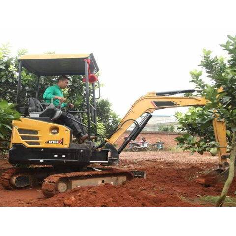 Chinese Brand 3.5 Ton Mini Crawler Exacator SY35U Diesel Digger for Earthmoving