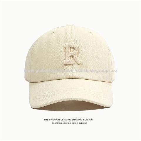 Sombrero de mujer de ala ancha para otoño e invierno, gorra de béisbol bordada de gran circunferencia para cabeza pequeña, combina con todo