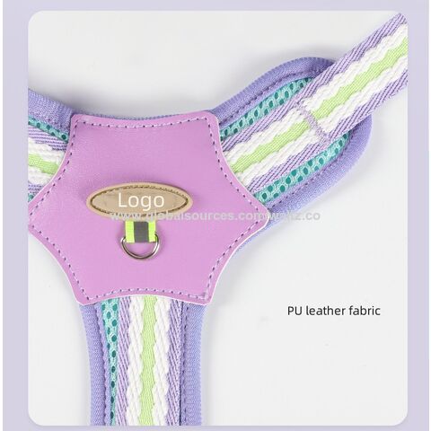 Arnés para Perros Pequeños y Medianos, Edición Clásica, Colorido, de Cuero y Nylon, Estilo OEM ODM