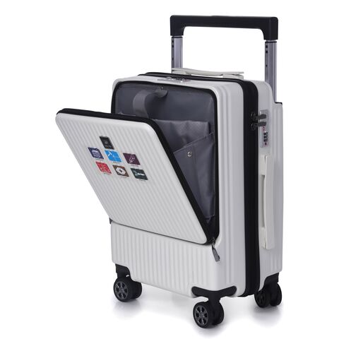 Maletas de Viaje Rígidas con Ruedas Dobles Giratorias y Cerradura TSA, Maleta de Cabina para Equipaje de Mano