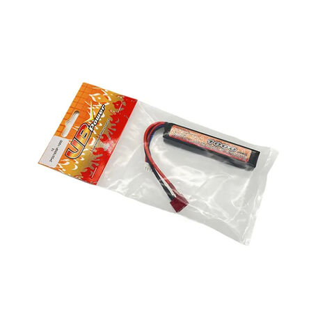 VBpower 11.1V baterias de airsoft 20C 1000mAh 3S1P Li-Po com conector Deans T