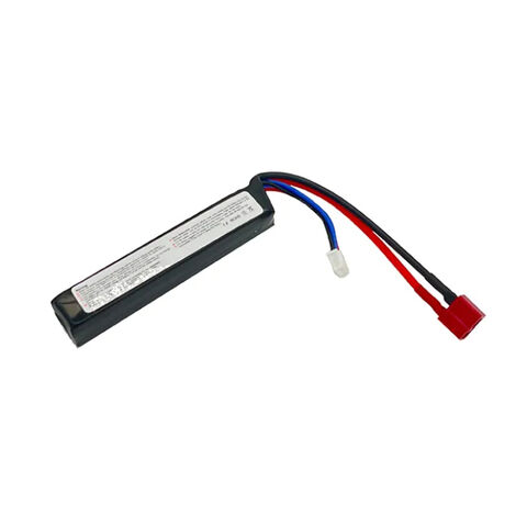 VBpower 11.1V baterias de airsoft 20C 1000mAh 3S1P Li-Po com conector Deans T