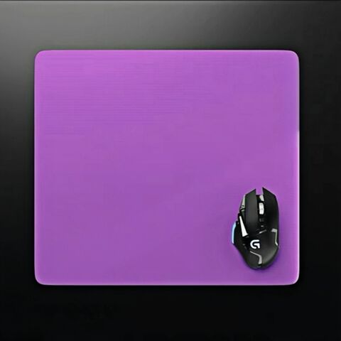 Tapis de souris gaming en verre trempé avec logo - Tapis de souris pour ordinateur de bureau - Tapis de clavier