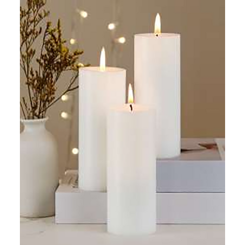 Venta al por mayor de fábrica de velas de varias formas para decoración del hogar, velas aromáticas tipo pilar hechas en Vietnam