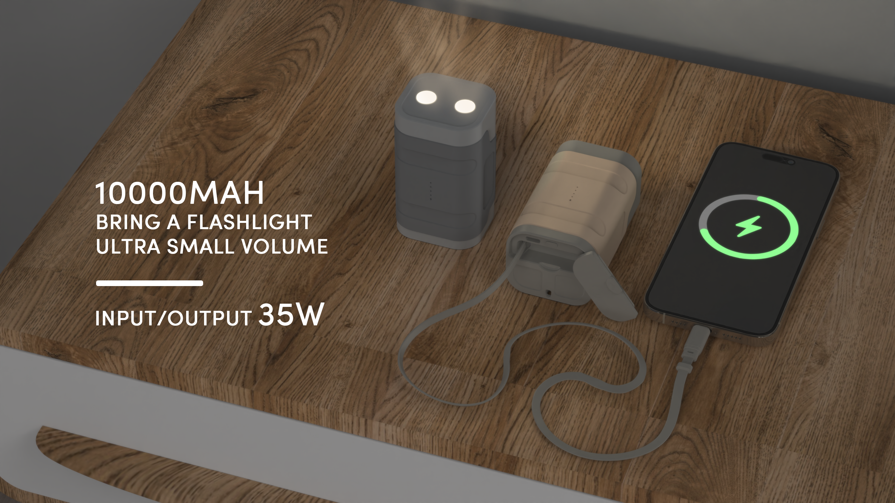 35w Pd Fast Charging 10000mah Power Bank, Ip66 Waterproof & Dustproof ...