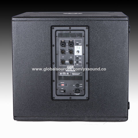 Subwoofer activo, pintado de madera, diseño exclusivo, gran potencia 1600W