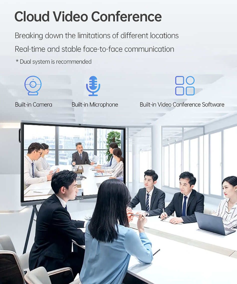 Leaderhub 75 Inch Interactive Display With 40-point Touch And Uhd For ...