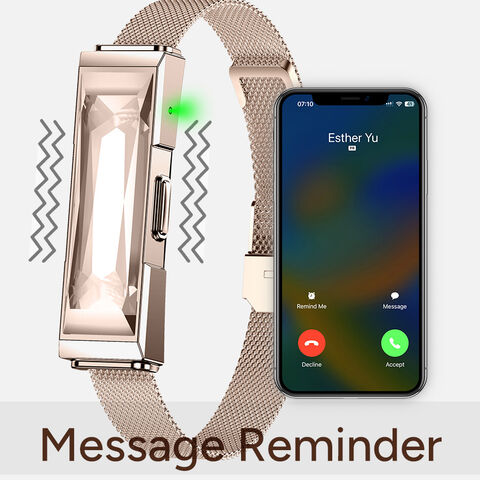 سوار NIT02 الذكي الفاخر للصحة - مصنوع من سبائك الزنك الممتازة، مقاوم للماء حتى ضغط 1 ATM، متوفر على أمازون