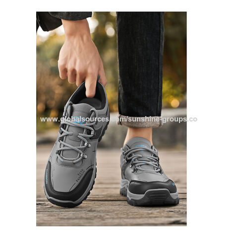 Zapatos de senderismo para hombre, transpirables, para construcción, trabajo, antideslizantes, resistentes al desgaste, deportivos, informales, zapatos de trabajo, calzado de seguridad para hombre