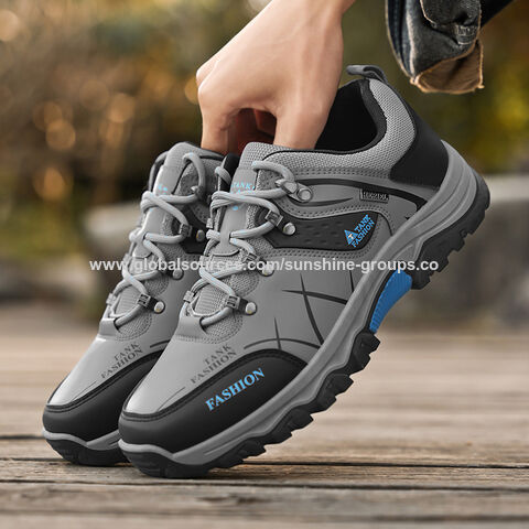 Zapatos de senderismo para hombre, transpirables, para construcción, trabajo, antideslizantes, resistentes al desgaste, deportivos, informales, zapatos de trabajo, calzado de seguridad para hombre