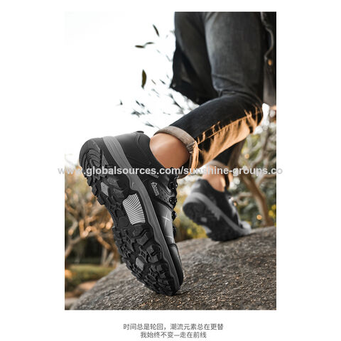 Zapatos de senderismo para hombre, transpirables, para construcción, trabajo, antideslizantes, resistentes al desgaste, deportivos, informales, zapatos de trabajo, calzado de seguridad para hombre
