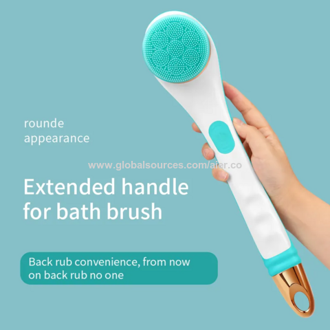 Vente en gros OEM ODM 4 EN 1 Brosse de Bain et Corps Électrique Rechargeable Ensemble de Brosses sans Fil Brosse de Douche à Long Manche