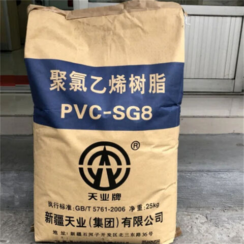 Resina de PVC de alta qualidade e baixo custo, cloreto de polivinila SG5/SG8 para tubos e materiais de embalagem