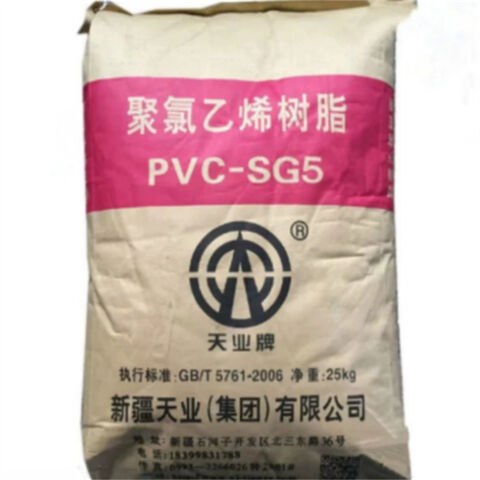Resina de PVC de alta qualidade e baixo custo, cloreto de polivinila SG5/SG8 para tubos e materiais de embalagem