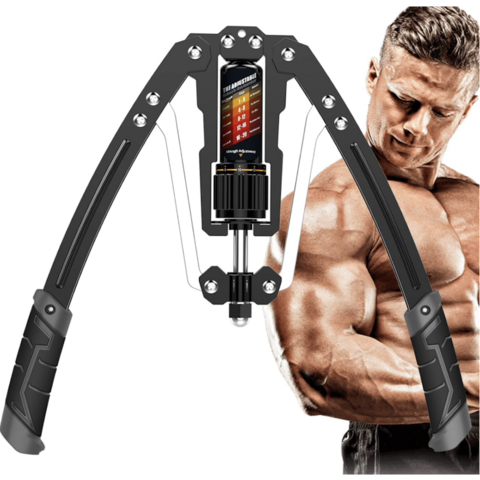 Alat Latihan Lengan Twister Adjustable 4.5-90 kg, Hydraulic Power Home Chest Expander, Pelatih Otot Bahu, Peralatan Fitness untuk Latihan di Rumah