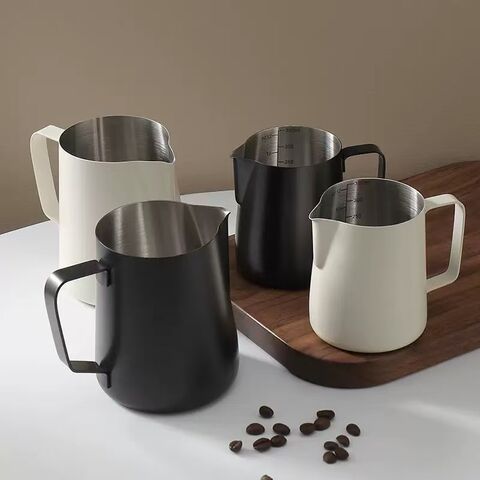 Hochwertiger, kundenspezifischer 304 Edelstahl 600ml Art Barista Dampf Kaffee Cappuccino Latte Tasse Milchaufschäumkännchen