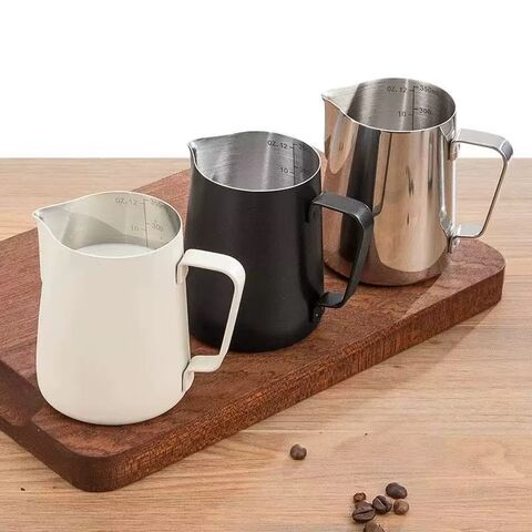 Hochwertiger, kundenspezifischer 304 Edelstahl 600ml Art Barista Dampf Kaffee Cappuccino Latte Tasse Milchaufschäumkännchen