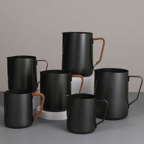 Hochwertiger, kundenspezifischer 304 Edelstahl 600ml Art Barista Dampf Kaffee Cappuccino Latte Tasse Milchaufschäumkännchen