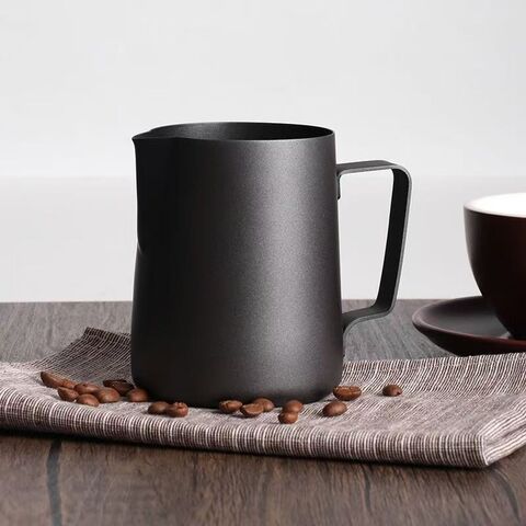Hochwertiger, kundenspezifischer 304 Edelstahl 600ml Art Barista Dampf Kaffee Cappuccino Latte Tasse Milchaufschäumkännchen