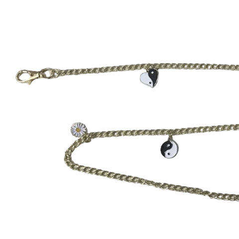 Ceinture chaîne 100% fer pour femmes avec multiples accessoires (visage/fleur/cœur, etc.) - Vente en gros pour boutiques et magasins de mode