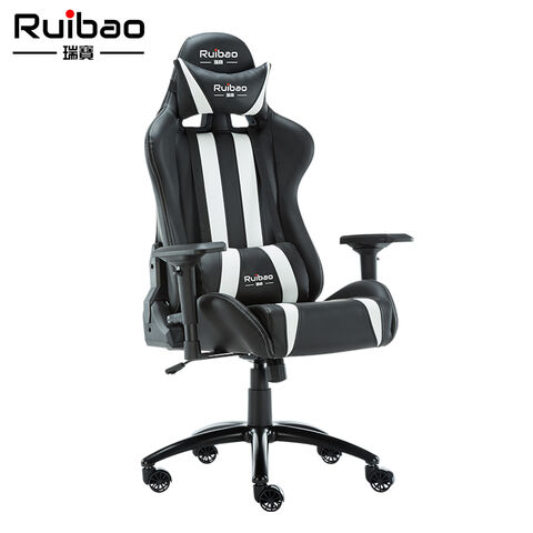 Silla de Oficina Ergonómica de Cuero PU con Elevación a Gas, Silla Gaming / Racing Personalizable