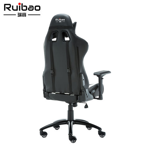 Silla de Oficina Ergonómica de Cuero PU con Elevación a Gas, Silla Gaming / Racing Personalizable
