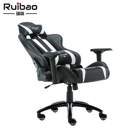 Silla de Oficina Ergonómica de Cuero PU con Elevación a Gas, Silla Gaming / Racing Personalizable
