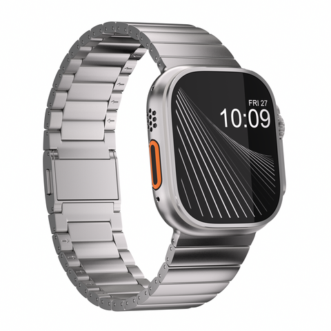 Bracelet de Montre Intelligente en Acier Inoxydable, Bracelets de Montre Intelligente de Sport, Breloques et Accessoires pour Montre Intelligente de Créateur Ultra 2, Bracelet de Luxe 49 mm