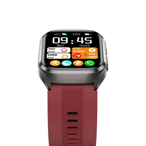 EKG-Uhr mit Luftpumpe, Airbag-Design, 2,06-Zoll-AMOLED-HD-Farbbildschirm, geführte Messung, genau und zuverlässig, intelligente Sprachsteuerung, OEM