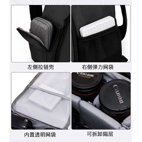 Bolsa de ombro impermeável para câmera DSLR com suporte para tripé, modelo 2025 - Ideal para fotógrafos profissionais