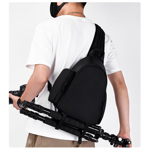 Bolsa de ombro impermeável para câmera DSLR com suporte para tripé, modelo 2025 - Ideal para fotógrafos profissionais