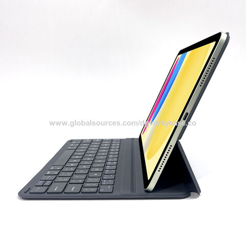 Funda con teclado Bluetooth ultradelgada, ultraligera y de bajo consumo para iPad Air 4/5 y 10/11/13 pulgadas