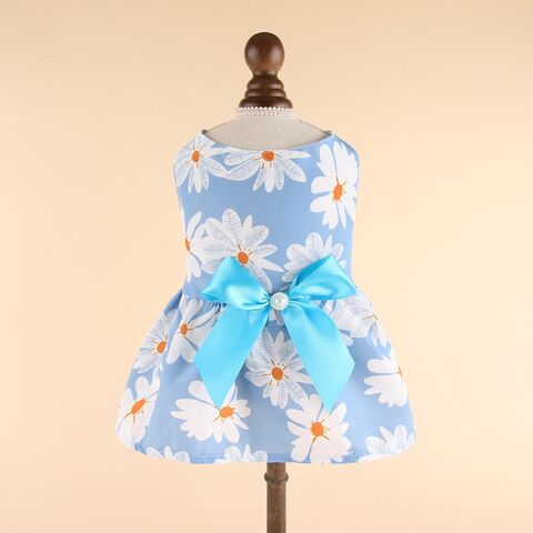 Ropa para perros Primavera Verano Falda delgada para gatos Ropa fresca Lindo oso de peluche de dibujos animados Pomerania Verano