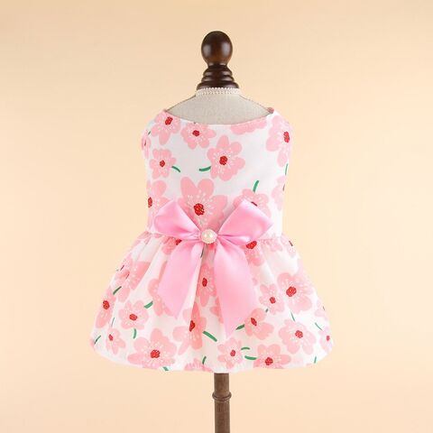 Ropa para perros Primavera Verano Falda delgada para gatos Ropa fresca Lindo oso de peluche de dibujos animados Pomerania Verano