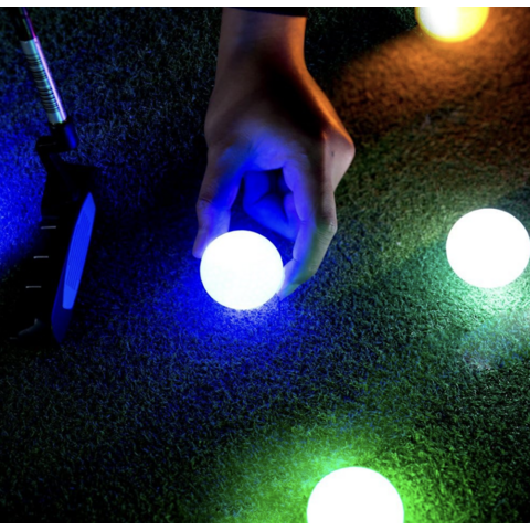 Bola Golf LED Menyala, Bola Golf Malam Bercahaya dalam Gelap - Multi Warna Biru, Oranye, Merah, Putih, Hijau, Merah Muda, Logo Dapat Dicetak