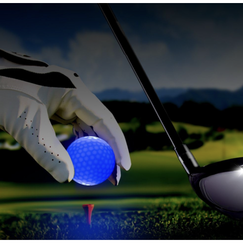 Bola Golf LED Menyala, Bola Golf Malam Bercahaya dalam Gelap - Multi Warna Biru, Oranye, Merah, Putih, Hijau, Merah Muda, Logo Dapat Dicetak