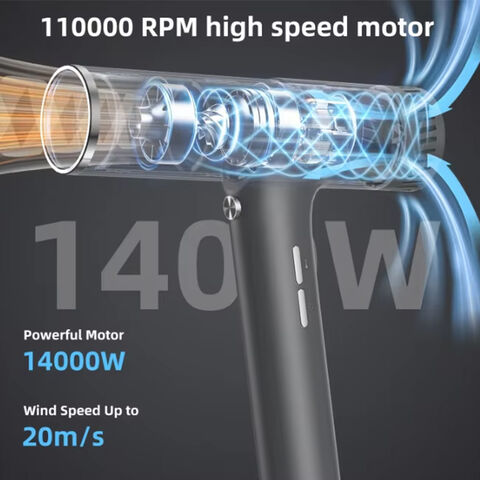 Sèche-cheveux Haute Vitesse 5 en 1 Outils de Coiffure Personnalisés 110000RPM Ions Négatifs Professionnels Vente en Gros Brosse à Air Chaud et Froid Ionique