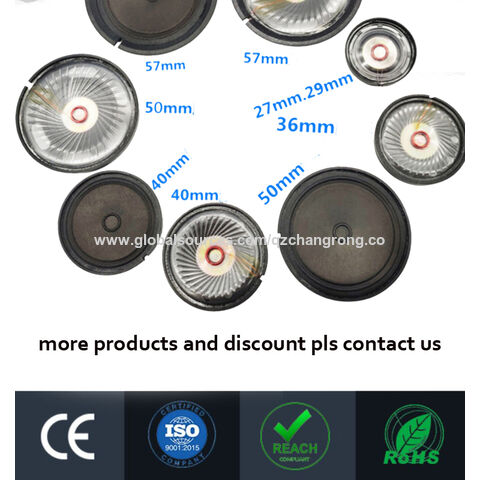 20mm x 30mm forma ovalada 8 Ohm2 vatios altavoz componente unidad para dispositivo de voz a prueba de agua para juguete con carcasa de goma